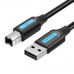 USB 2.0 A to B Vention COQBD Cable 0.5m (Black)