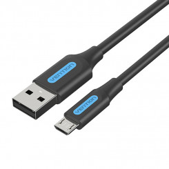 USB 2.0 kuni Micro USB Vention COLBF laadimiskaabel 1 m (must)