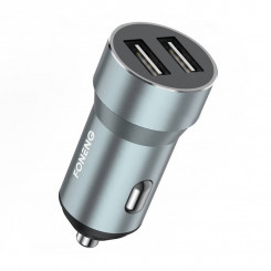 Foneng C08 car charger, 2x USB, 2.4A (gray)