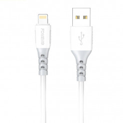 USB-kaabel Lightning Foneng X66 jaoks, 20W, 3A, 1m (valge)
