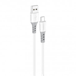 Foneng X66 USB-mikro-USB-kaabel, 20W, 3A, 1m (valge)