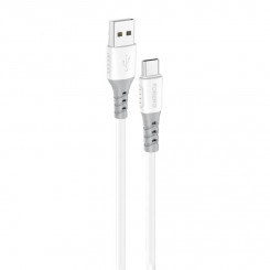 Кабель Foneng X66 USB — USB-C, 20 Вт, 3 А, 1 м (белый)