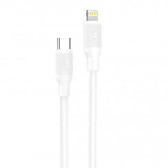 USB-kaabel Lightning Foneng X80 jaoks, 27W, 1m (valge)