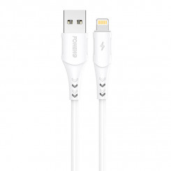 USB-kaabel Lightning Foneng X81 jaoks, 2.1A, 1m (valge)