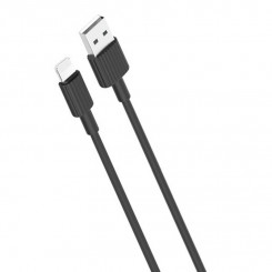 USB cable for Lighting XO NB156 2.1A 1m (black)