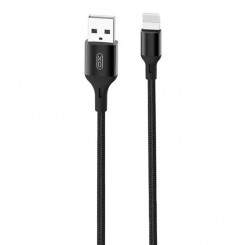 USB cable for Lighting XO NB143 1m (black)
