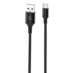 USB-USB-C XO NB143 kaabel 1 m (must)