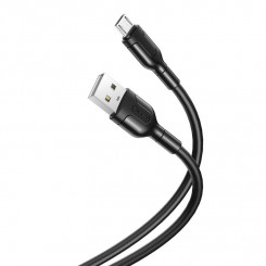 Кабель USB-Micro USB XO NB212 2,1 А, 1 м (черный)