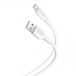 Кабель USB-Micro USB XO NB212 2,1 А, 1 м (белый)