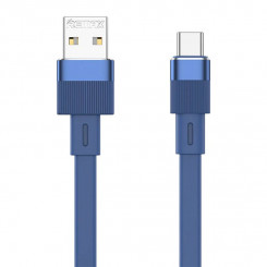 Kabel USB-C Remax loputus, 2,4A, 1m (niebieski)
