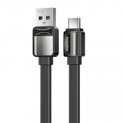 Remax Platinum Pro USB-C kaabel, 1 m, 2,4 A (must)