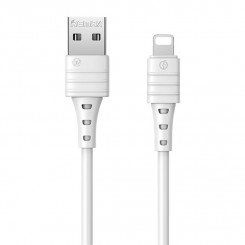 Lightning Remax Zeron USB-kaabel, 1m, 2,4A (valge)