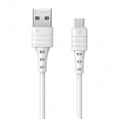 Micro Remax Zeron USB-kaabel, 1m, 2,4A (valge)