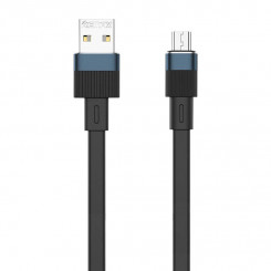 Remax Flushing USB to micro USB cable, RC-C001, 1m (black)
