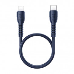 USB-C-välkkaabel Remax Ledy, RC-C022, 30cm, 20W (sinine)