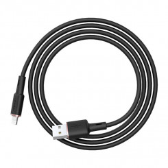 USB-kaabel Lightining Acefast C2-02, MFi, 2,4A, 1,2 m (must) jaoks