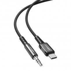 USB-C to 3.5mm mini jack cable Acefast C1-08 1.2m (black)