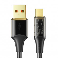 Mcdodo CA-2092 USB-C kaabel, 6A, 1,8 m (must)