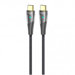 Budi 217TT USB-C–USB-C kaabel, 65 W, 1,5 m (must)