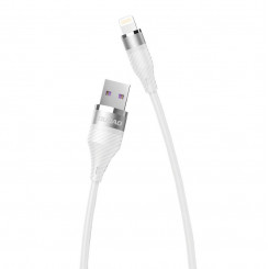 USB cable for Lightning Dudao L10Pro 5A, 1.23m (white)