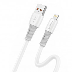 USB-kaabel Lightning Foneng X86 3A jaoks, 1,2 m (valge)