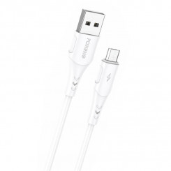 Foneng X81 USB-mikro-USB-kaabel 2.1A, 1m (valge)