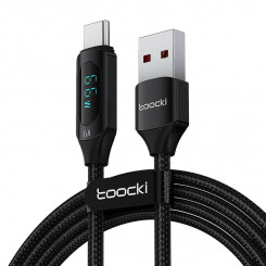 Зарядный кабель Tooki USB AC, 1 м, 66 Вт (черный)