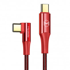 Кабель USB-C на USB-C Mcdodo CA-8321 100 Вт 90 градусов 1,2 м (красный)