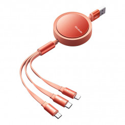 USB-kaabel Mcdodo CA-7252 3in1 sissetõmmatav 1,2m (oranž)
