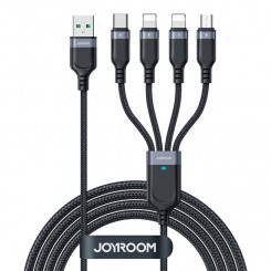 USB-кабель для передачи данных Joyroom S-1T4018A18 4в1 USB-C/Lightning/3,5А/1,2м (черный)