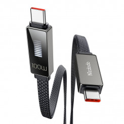 Kaabel Mcdodo CA-4470 USB-C kuni USB-C ekraaniga 100 W 1,2 m (must)