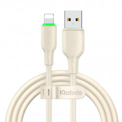 USB-välkkaabel Mcdodo CA-4740 LED-valgustusega 1,2 m (beež)