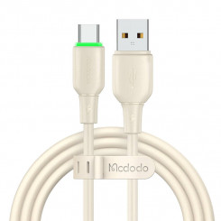 USB-USB-C kaabel Mcdodo CA-4750 LED-valgustusega 1,2 m (beež)