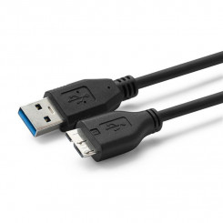 MicroConnect USB A USB Micro B-ga, versioon 3.0, must 0,5 m
