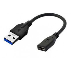 MicroConnect USB A Male to USB-C Female 3.2 gen 1 Adapter, 0.2m