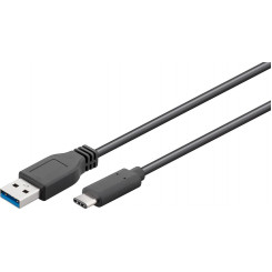 MicroConnect USB-C Gen1 - USB3.0 A, 1m Cable, 10 Gbit/s