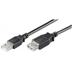 Удлинительный кабель MicroConnect USB 2.0, 0,1 м