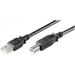 MicroConnect USB2.0 A-B Cable, 0.1m