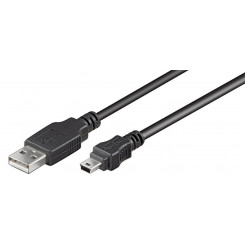 MicroConnect USB 2.0 Cable, 0.5m - Packed in Bulk