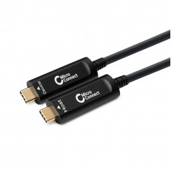 MicroConnecti esmaklassiline optiline fiiber USB-C Gen2 kaabel, 15 m, andme- ja sünkroonimiskaabel.<br> EI VIDEOT.