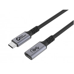 MicroConnect USB-C extension cable 1m, 100W, 10Gbps, USB 3.2 Gen 2x2