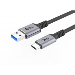 MicroConnect USB-C to USB-A cable 1m, 60W, 10Gbps, USB 3.2 Gen 2