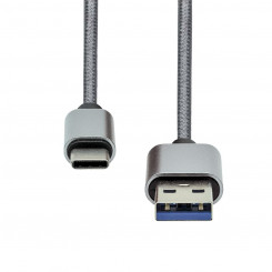 ProXtend USB-C to USB A 3.0 kaabel 1M hõbedane punutis