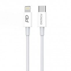 USB-C kaabel Lighting Foneng X31 jaoks, 3A, 1m (valge)