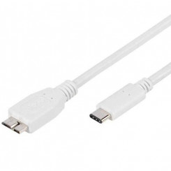 Vivanco USB type-C, 1m USB cable USB 3.2 Gen 1 (3.1 Gen 1) USB C Micro-USB B White