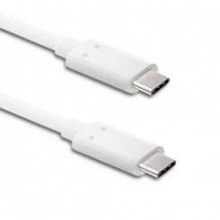 Qoltec 50508 USB cable 1 m USB 3.2 Gen 1 (3.1 Gen 1) USB C White