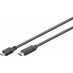 Goobay 67993 USB-кабель 1 м USB 2.0 Micro-USB B USB C Черный