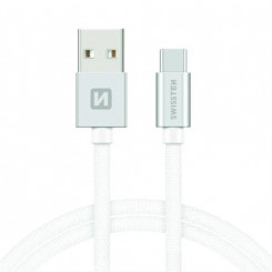 Swissten 71521203 USB cable 1.2 m USB A USB C White