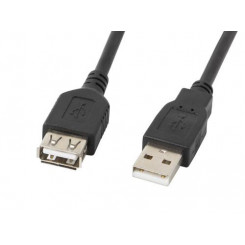 Lanberg CA-USBE-10CC-0050-BK USB cable 5 m USB 2.0 USB A Black