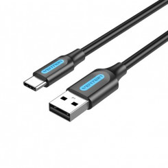 Кабель Vention USB 2.0 A Male-C Male 3A, 2 м, черный
